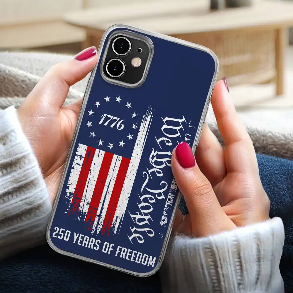 We The People 250 Years Of Freedom - Clear Phone Case - Image 4