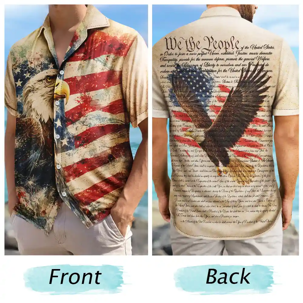 We The People America 250th Anniversary -  Hawaiian Shirt - Image 5