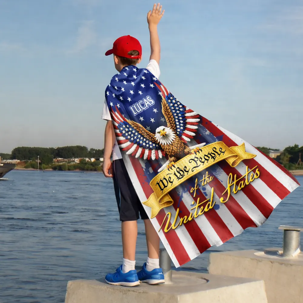 We The People Patriotic Eagle - Personalized Costume Cape - Image 5