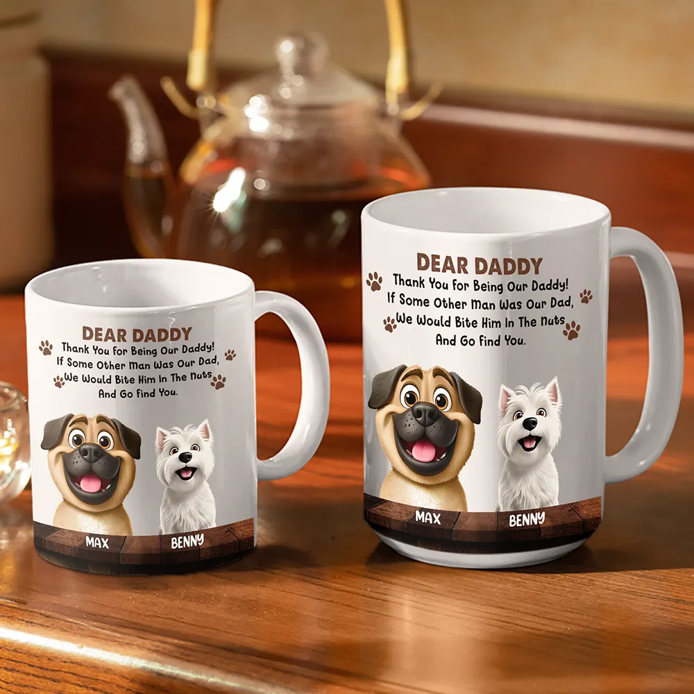 We Would Bite Him In The Nuts - Personalized White Edge-to-Edge Mug - Image 3