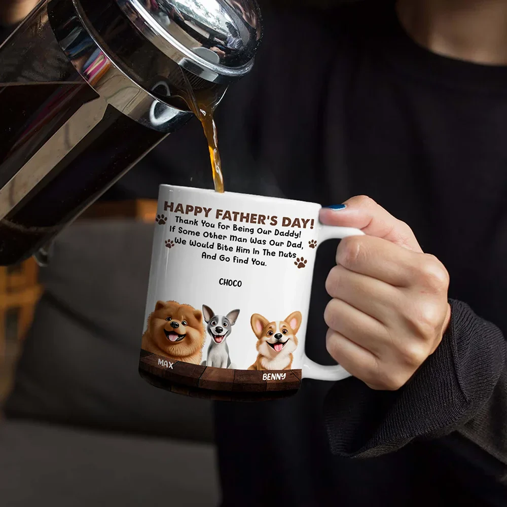 We Would Bite Him In The Nuts - Personalized White Edge-to-Edge Mug - Image 4