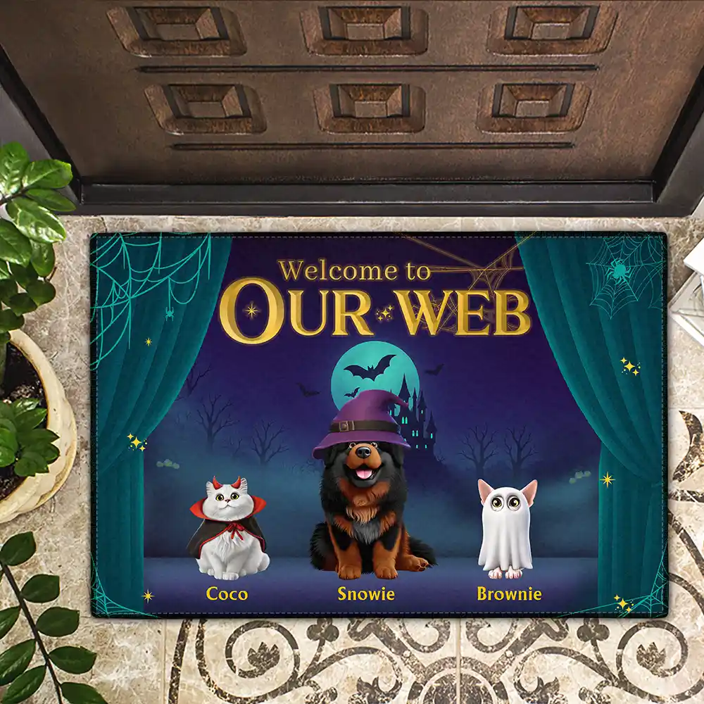 Welcome To Our Web - Personalized Doormat - Image 2