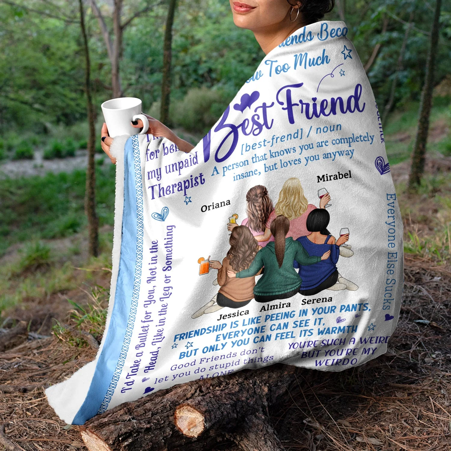 We'll Always Be Friends - Funny, Loving Gifts For Besties - Personalized Fleece Blanket - Image 5