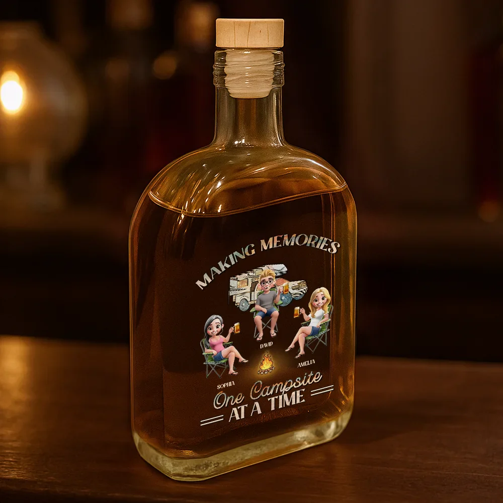 We're Drunks We Go Camping - Personalized Whiskey Bottle - Image 3