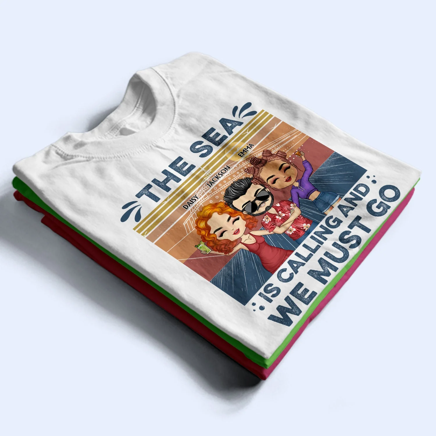 We're More Than Just Cruising Friends - Traveling Gift For BFF, Siblings, Colleagues - Personalized Custom T Shirt - Image 2