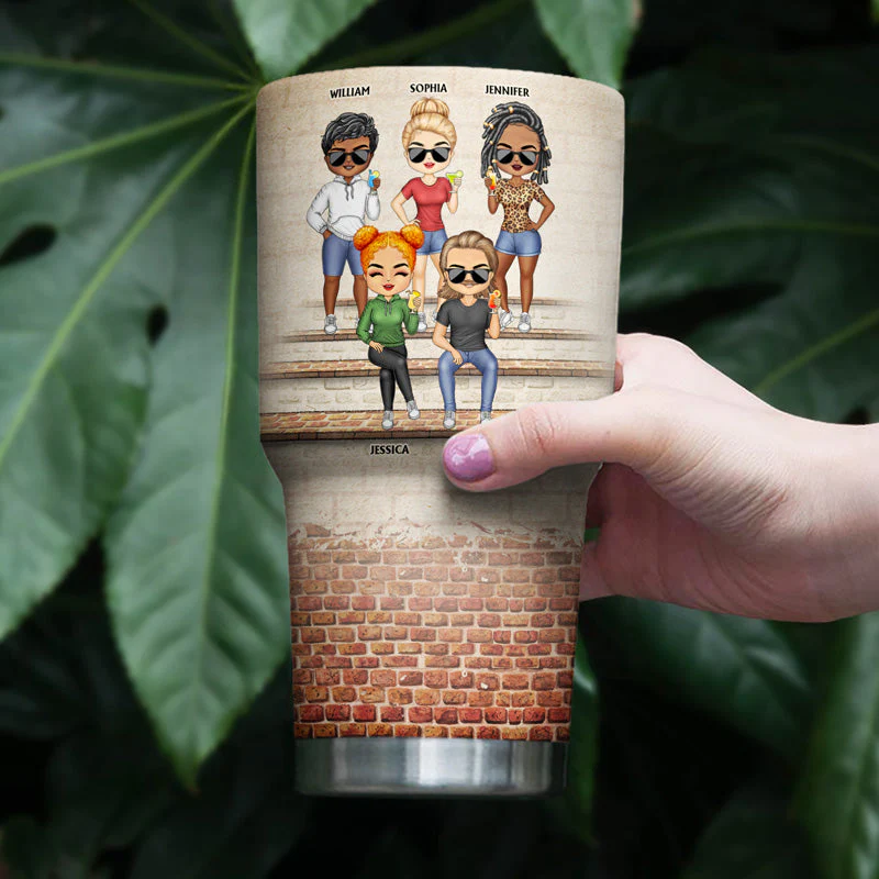 We're Not Sugar And Spice And Everything Nice We're Sage And Hood Best Friends - Bestie BFF Gift - Personalized Custom 30 Oz Tumbler - Image 4
