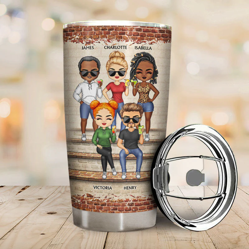 We're Not Sugar And Spice And Everything Nice We're Sage And Hood Best Friends - Bestie BFF Gift - Personalized Custom Tumbler - Image 2