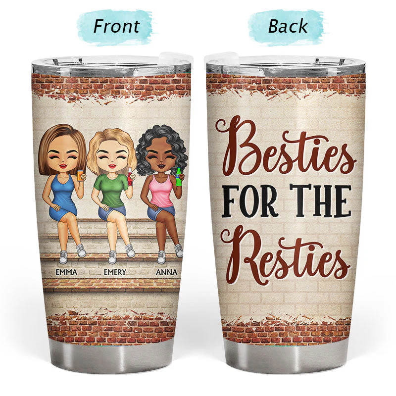We're Not Sugar And Spice And Everything Nice We're Sage And Hood Best Friends - Bestie BFF Gift - Personalized Custom Tumbler - Image 3