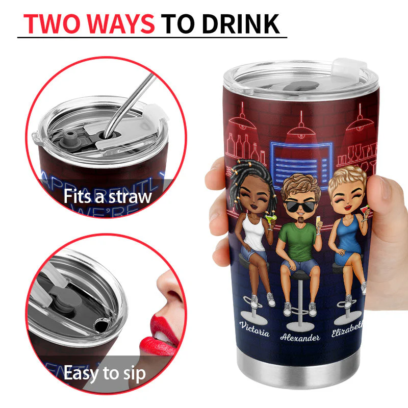 We're Not Sugar And Spice And Everything Nice We're Sage And Hood Party Club Best Friends - Bestie BFF Gift - Personalized Custom Tumbler - Image 4