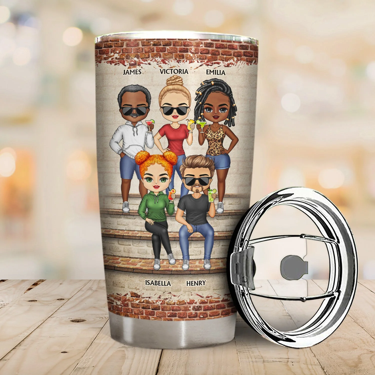 We're Not Sugar And Spice And Everything Nice We're Sage And Hood Sitting Best Friends - Bestie BFF Gift - Personalized Custom Tumbler - Image 2