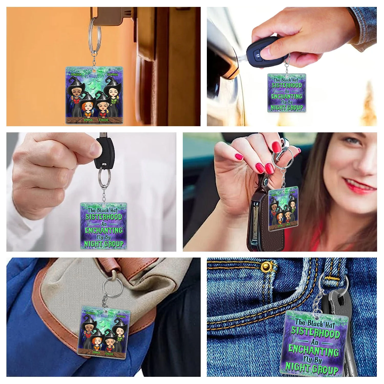 We're Not Sugar And Spice And Everything Nice Witch Best Friends - Bestie BFF Gift - Personalized Acrylic Keychain - Image 6