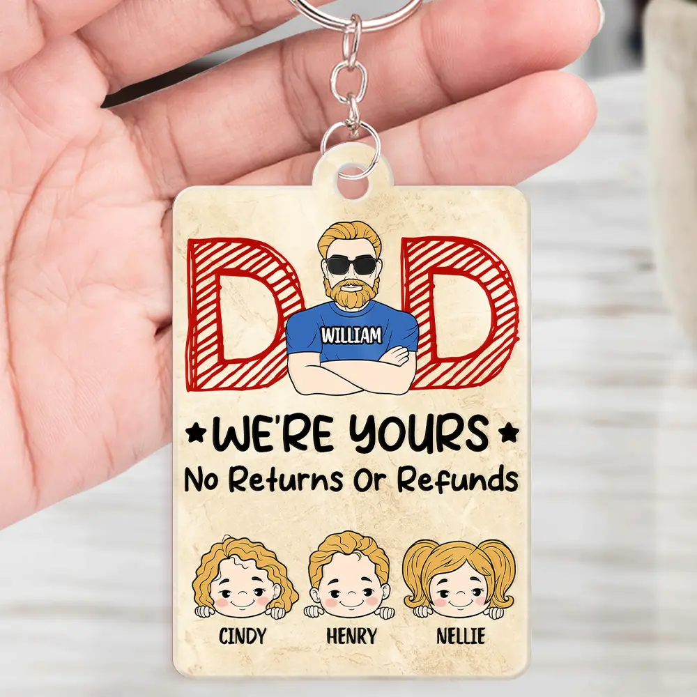 We're Yours No Returns QR Song Code - Personalized Acrylic Keychain - Image 5
