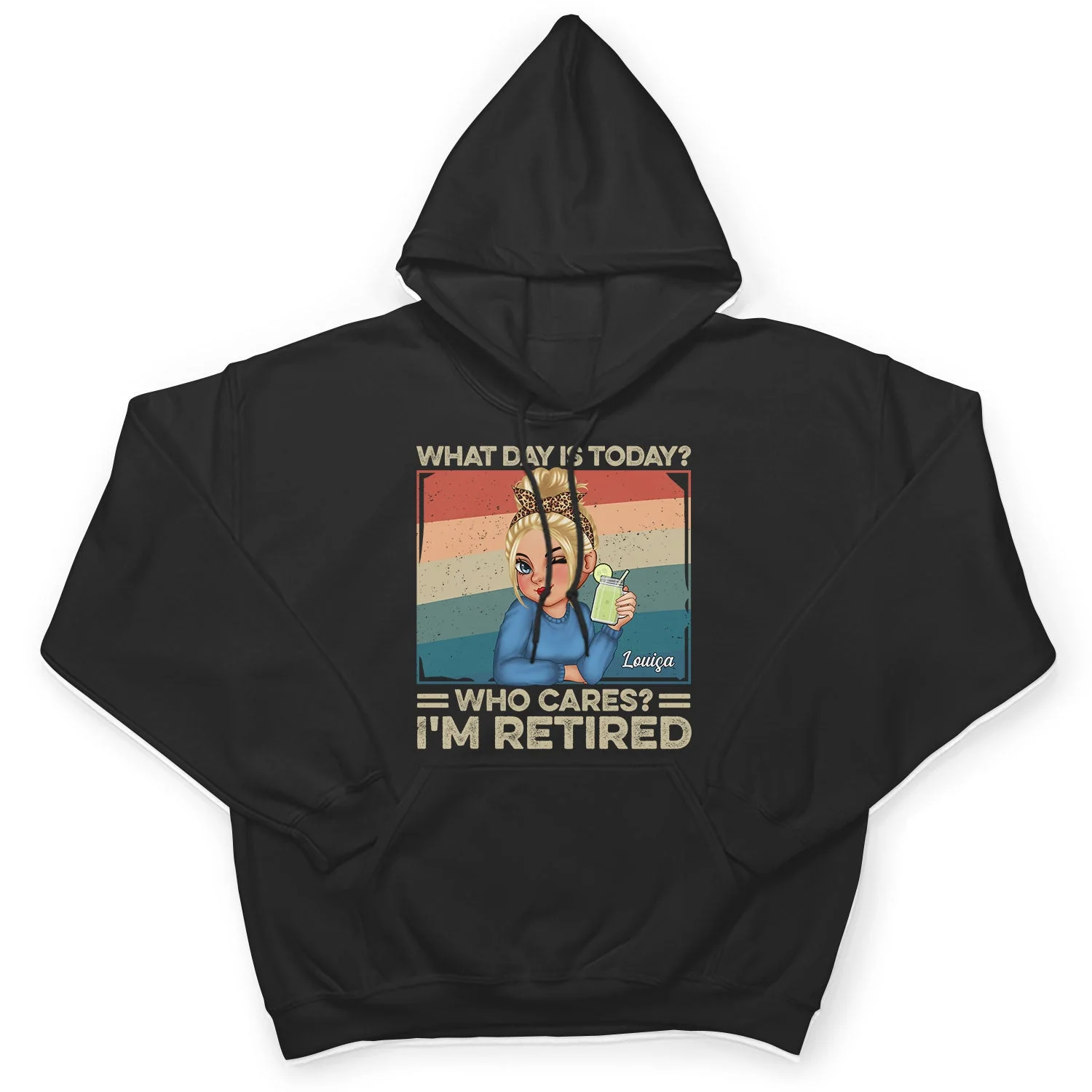 What Day Is Today Who Cares Retired - Retirement Gift For Women, Mom, Grandma - Personalized T Shirt - Image 4