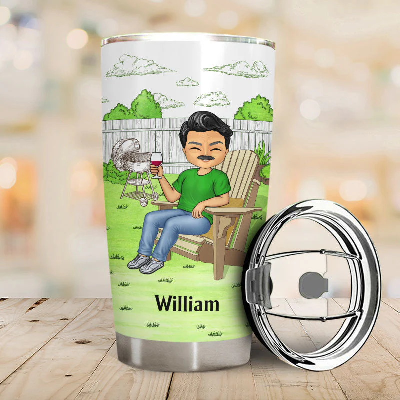 What Day Is Today Who Cares - Retirement Gift - Personalized Custom Tumbler - Image 2
