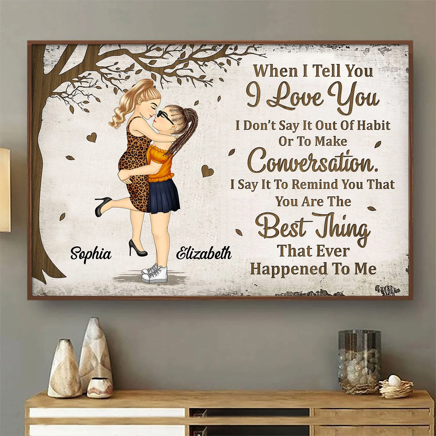 When I Tell You I Love You - Anniversary, Loving Gift For Couples, Husband, Wife - Personalized Poster - Image 2