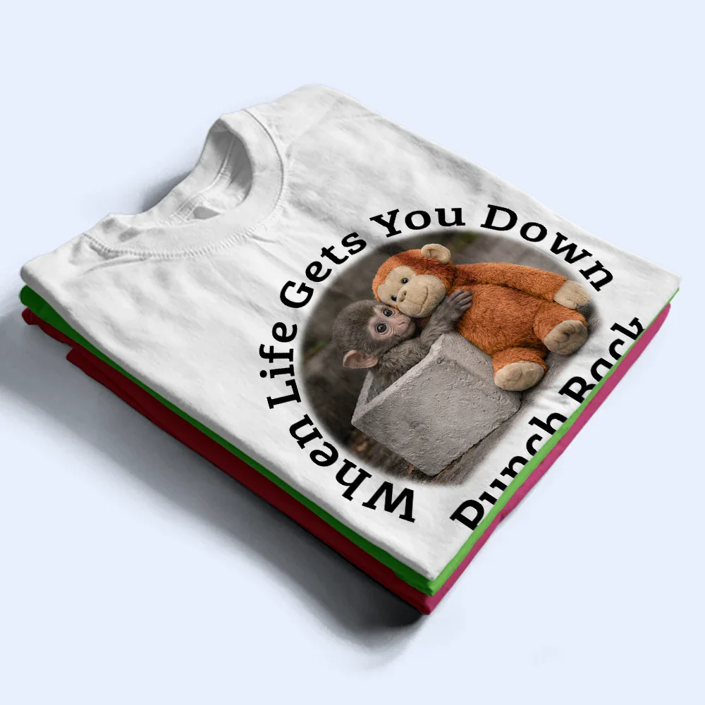 When Life Gets You Down Punch Back - Personalized T Shirt - Image 2