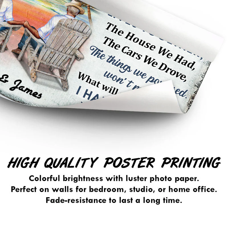 When We Get To The End Of Our Lives Together Husband Wife Family Skin - Gift For Old Couples - Personalized Custom Poster - Image 3