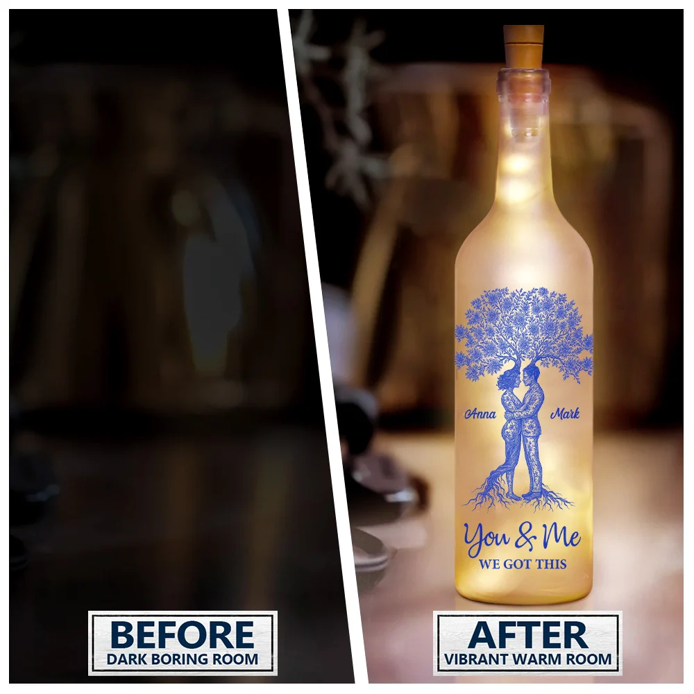When We Get To The End Of Our Lives Together - Personalized Bottle Light - Image 2
