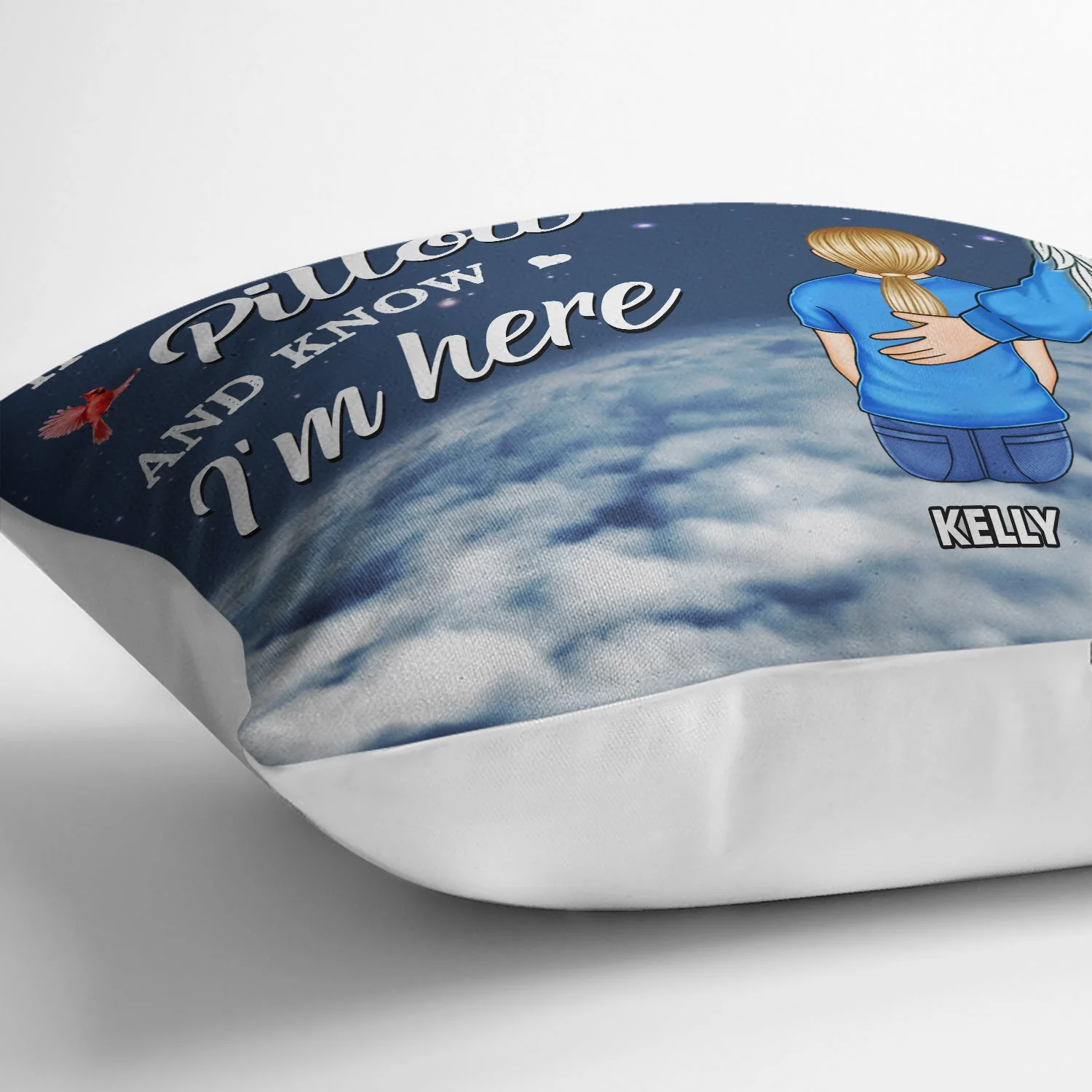 When You Miss Me Have No Fear - Memorial Sympathy Gift - Personalized Pillow - Image 3