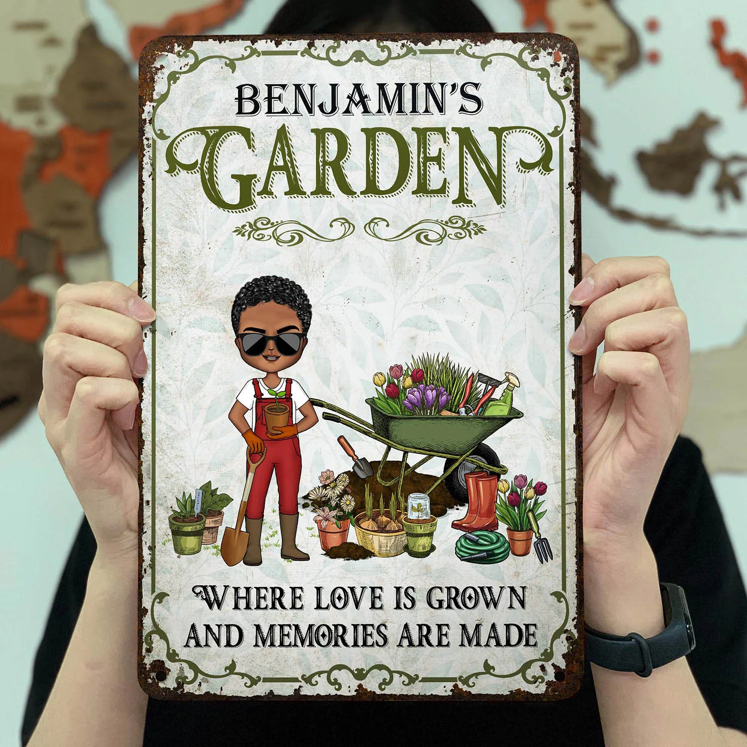 Where Love Is Grown And Memories Are Made - Birthday, Loving Gift For Yourself, Women, Men, Garden Lovers - Personalized Custom Classic Metal Signs - Image 3