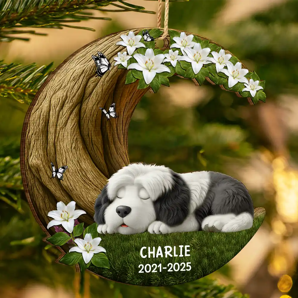 Where Memories Bloom Beneath The Crescent Tree - Personalized Custom Shaped Wooden Ornament - Image 3