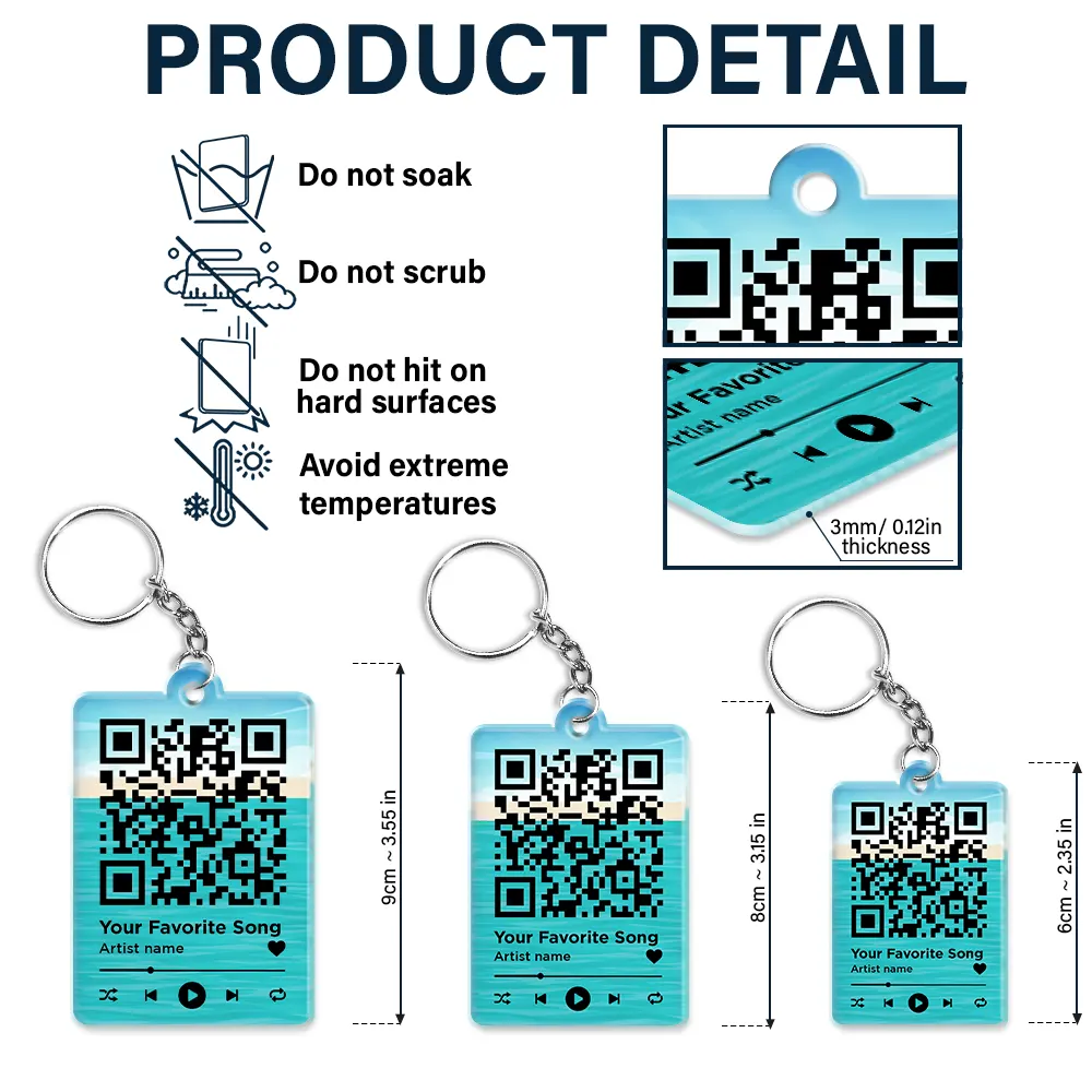 Who You Travel With - Personalized Acrylic Keychain - Image 6