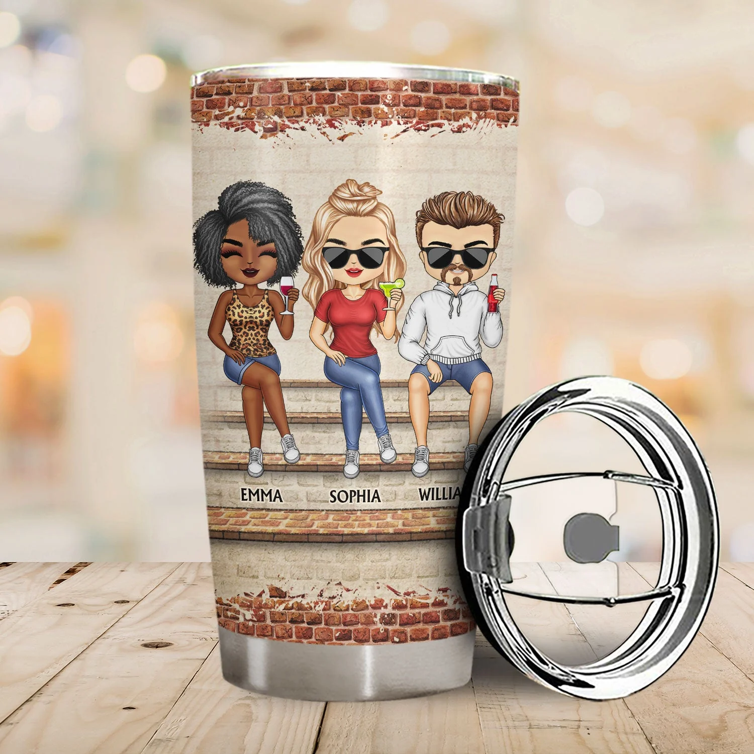 Work Made Us Colleagues But Our Potty Mouths & Inappropriate Conversations Coworker Bestie - Gifts For Colleagues - Personalized Custom Tumbler - Image 2
