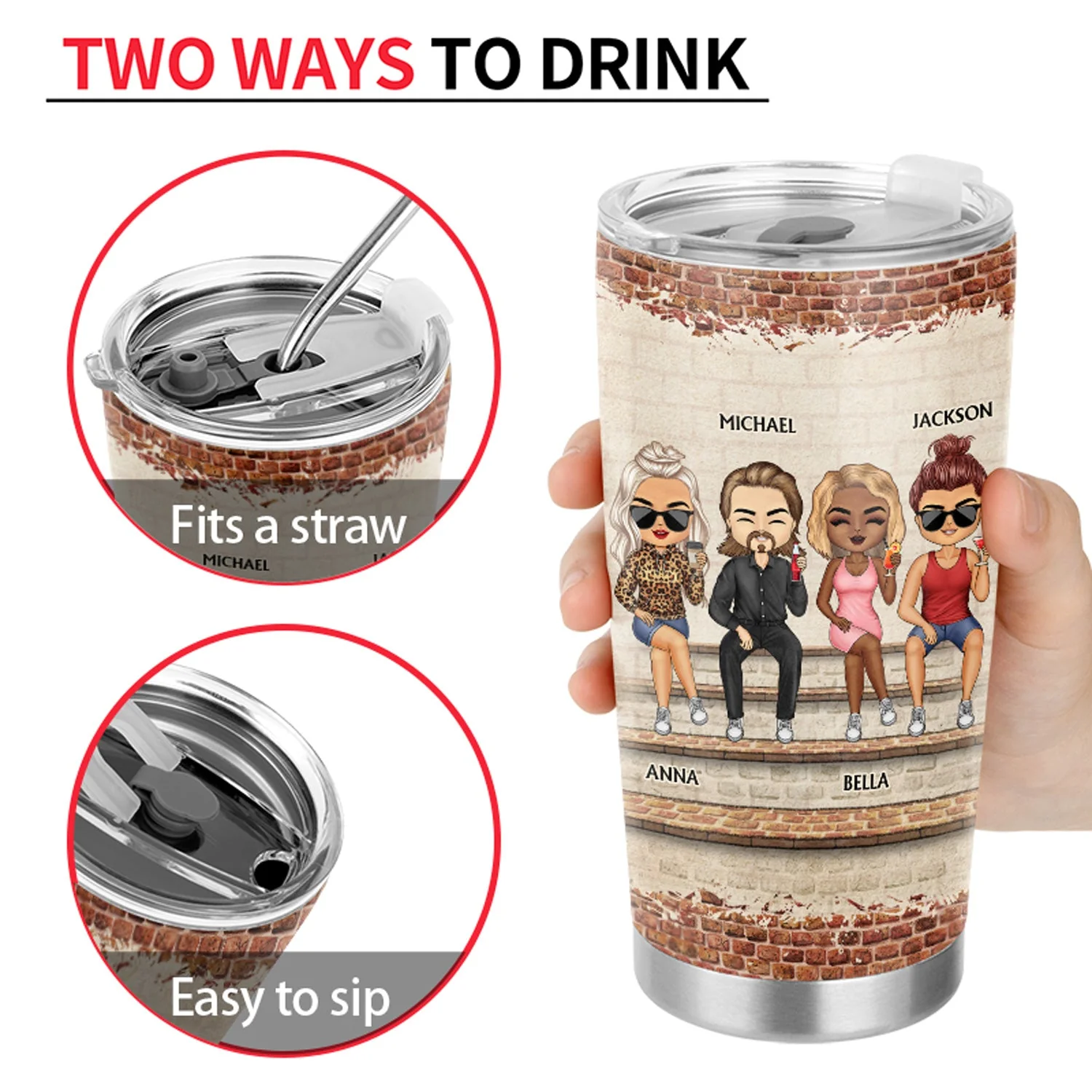 Work Made Us Colleagues But Our Potty Mouths & Inappropriate Conversations Coworker Bestie - Gifts For Colleagues - Personalized Custom Tumbler - Image 4