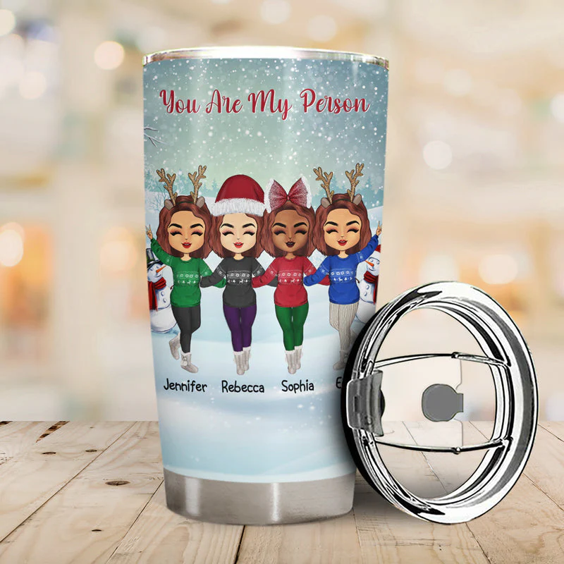 Work Made Us Colleagues - Christmas Gift For Co-worker - Personalized Custom Tumbler - Image 2