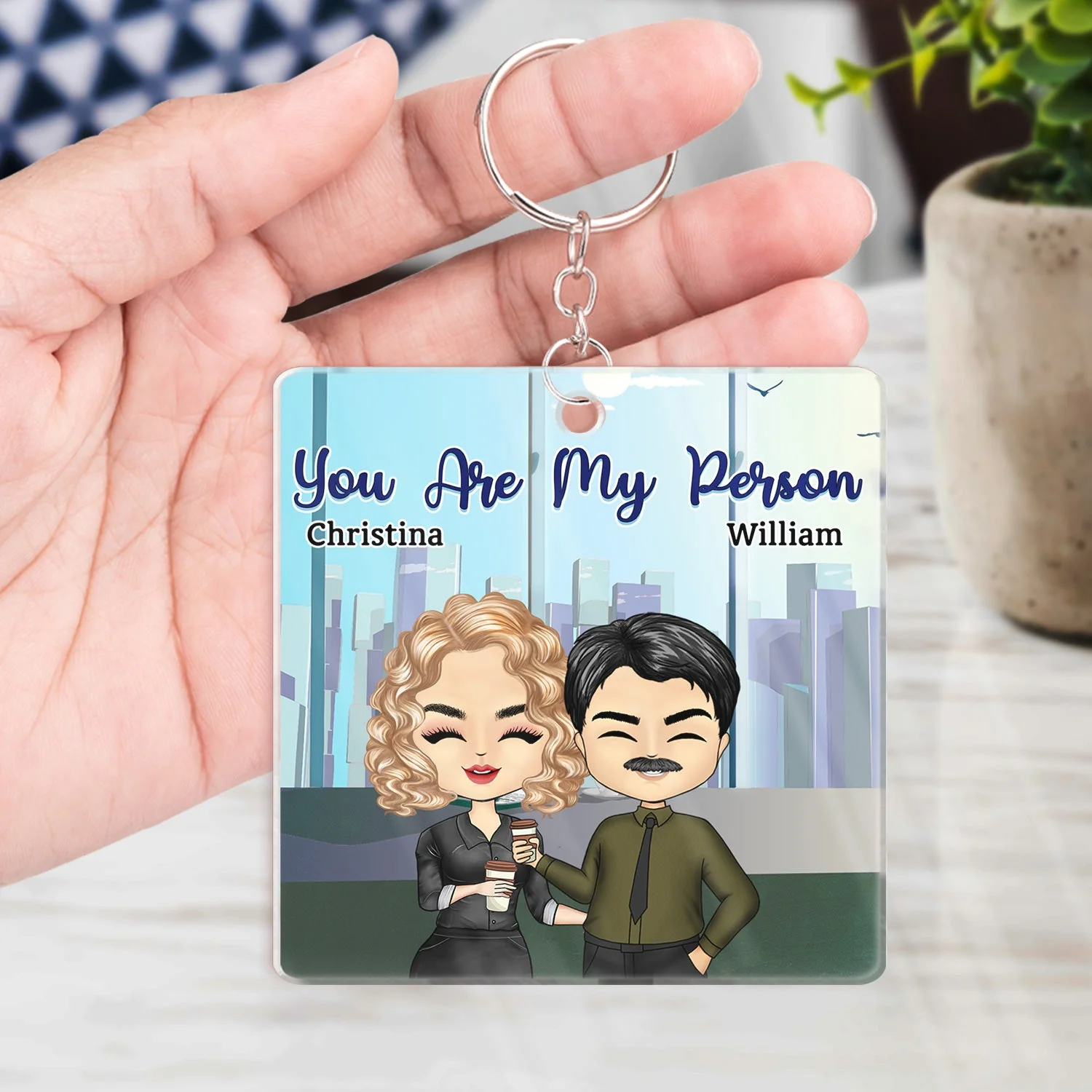 Work Made Us Colleagues Office Worker - Birthday Gifts For Co-workers, Friends, Soul Sisters, Besties, BFF - Personalized Custom Acrylic Keychain - Image 4