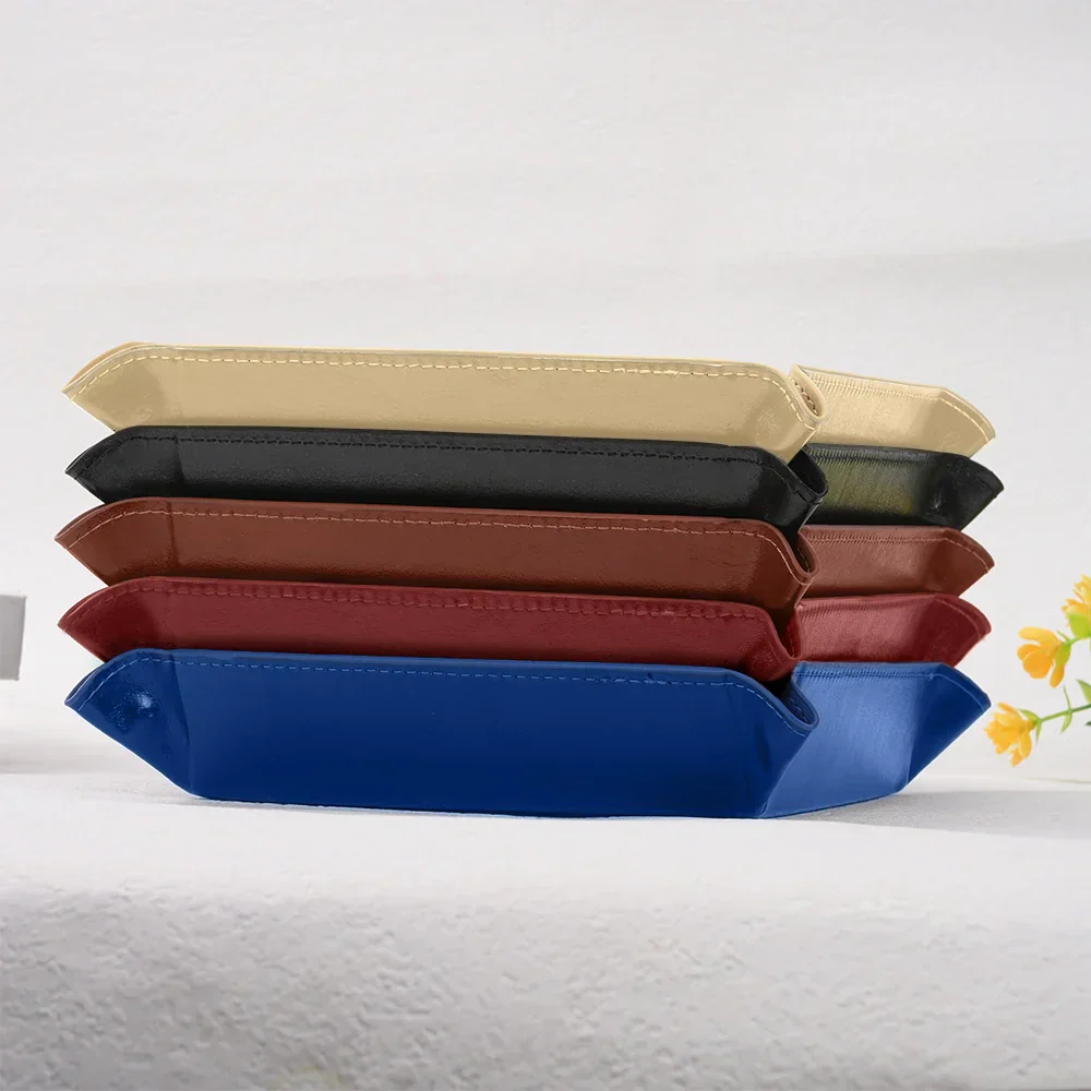 World's Best Dad - Personalized Leather Valet Tray - Image 5