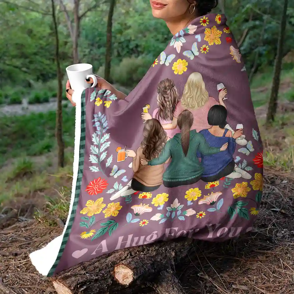 Wraping You In Love - Personalized Fleece Blanket, Sherpa Blanket - Image 5