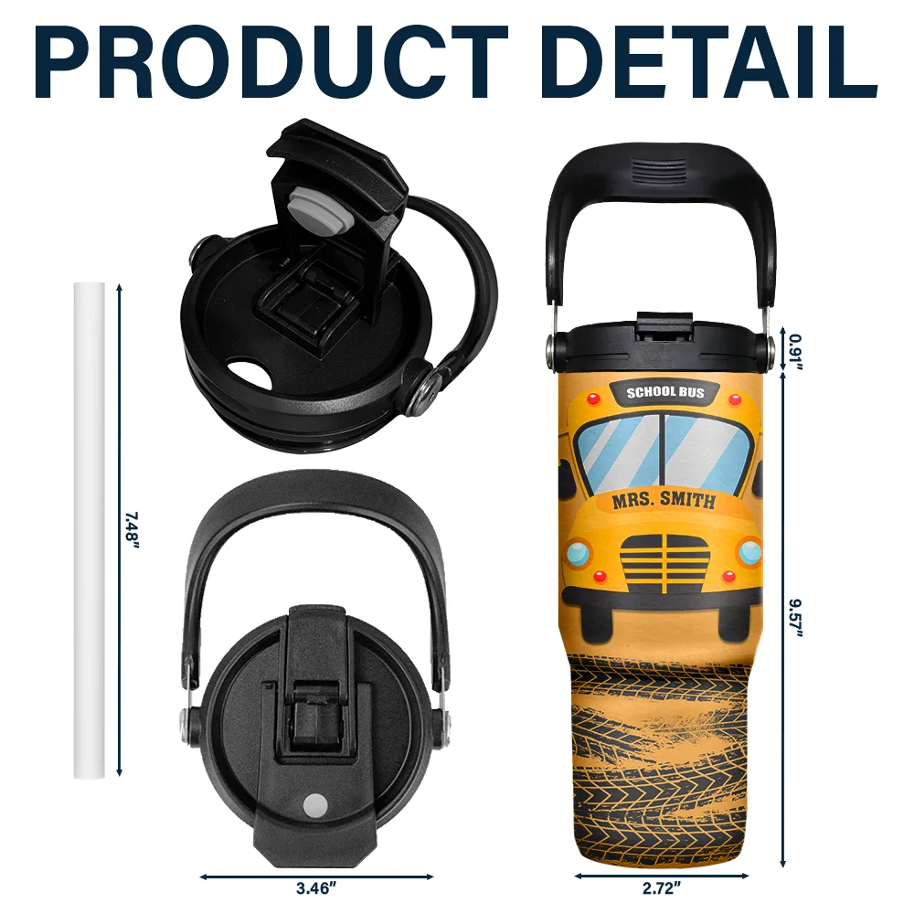 Y'all Gonna Make Me Lose My Mind - Personalized 30oz Tumbler With Handle - Image 5