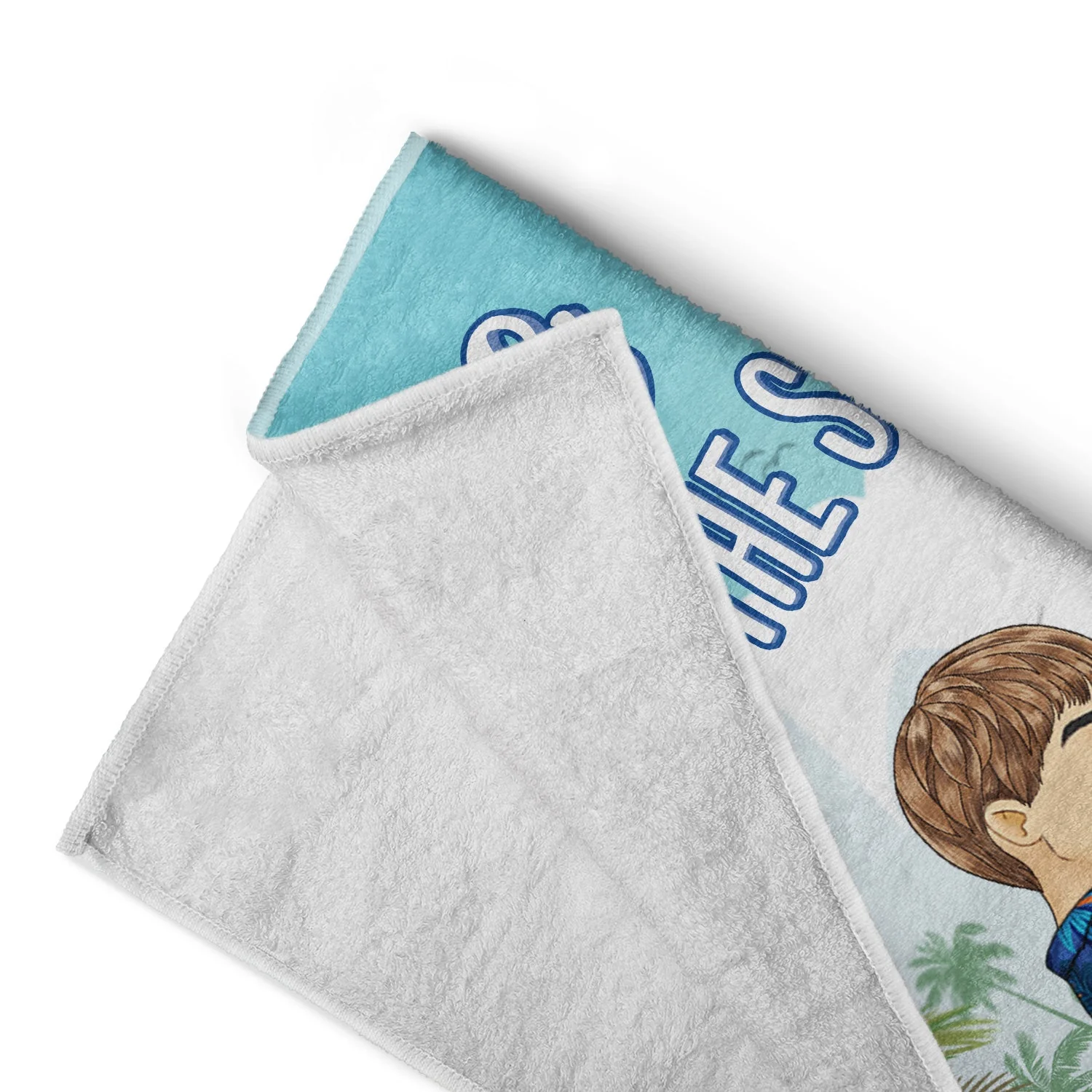 You And Me And The Sea - Loving, Anniversary, Vacation, Travel Gift For Spouse, Husband, Wife, Couple, Boyfriend, Girlfriend - Personalized Beach Towel - Image 4