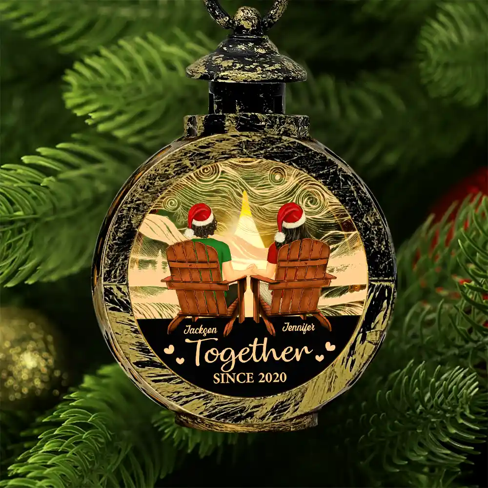 You And Me We Got This Back Couple - Personalized Candlelight Lantern Ornament - Image 3