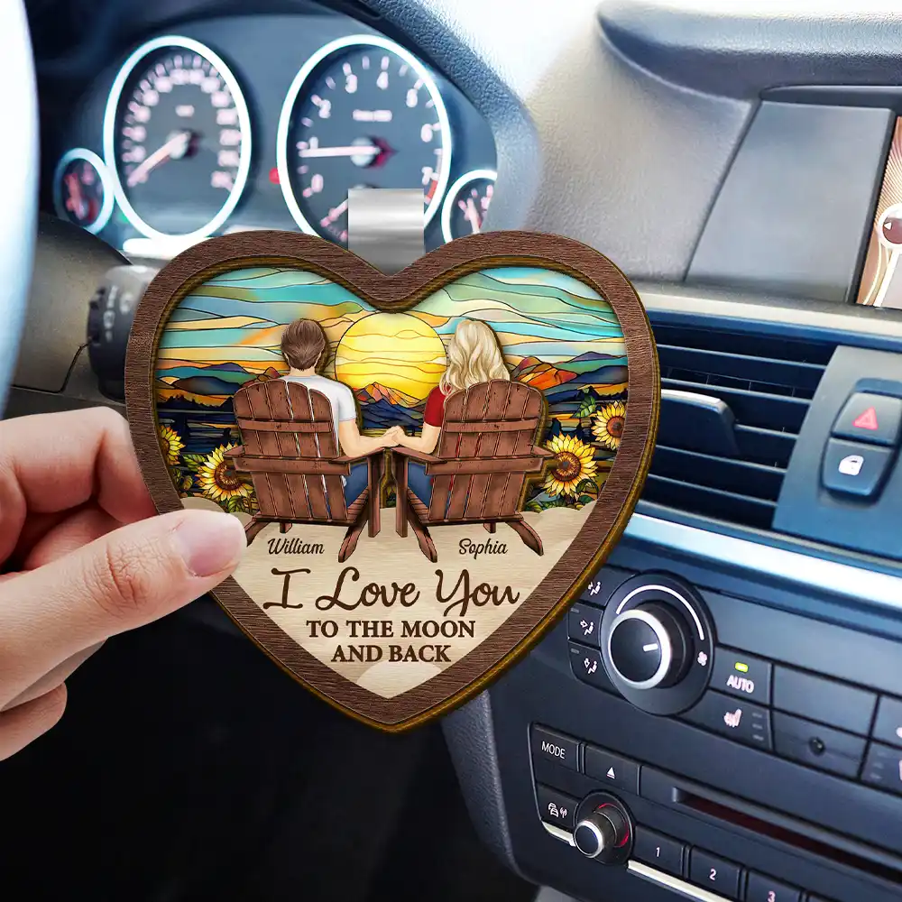 You And Me We Got This Couple - Personalized Custom Shaped Car Visor Clip - Image 3