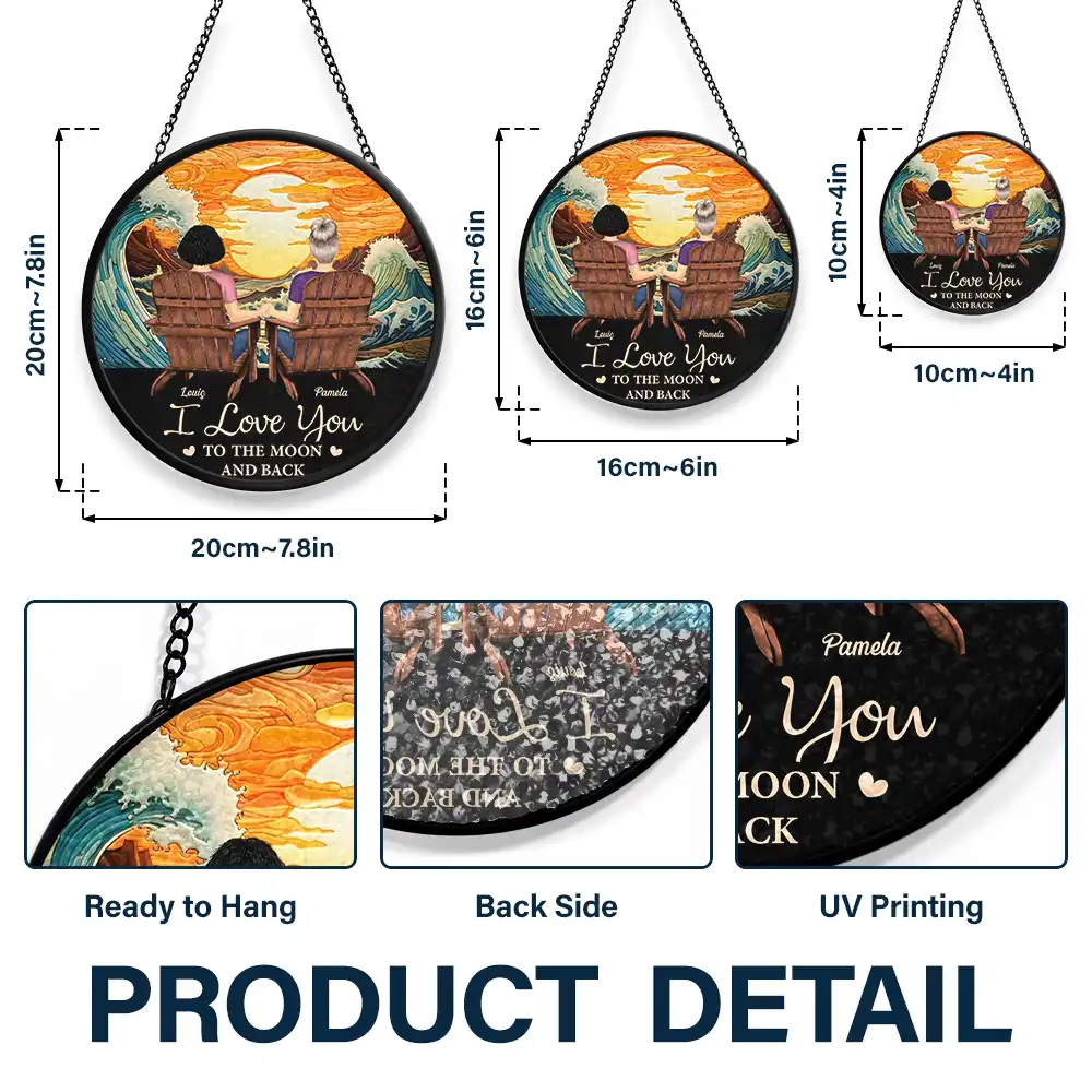 You And Me We Got This Couple - Personalized Stained Glass Window Hanging Suncatcher - Image 3