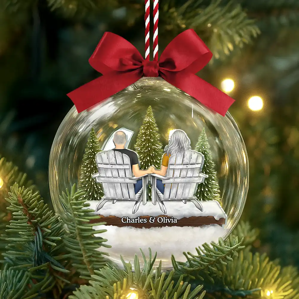 You And Me We Got This - Personalized 3D Acrylic Ball Ornament - Image 3