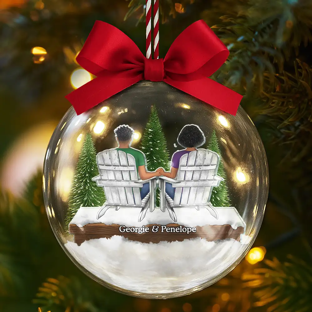 You And Me We Got This - Personalized 3D Acrylic Ball Ornament - Image 5