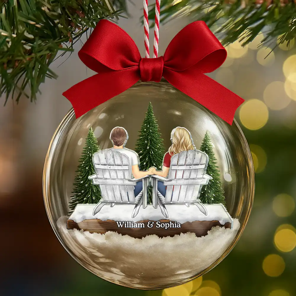 You And Me We Got This - Personalized 3D Acrylic Ball Ornament - Image 6