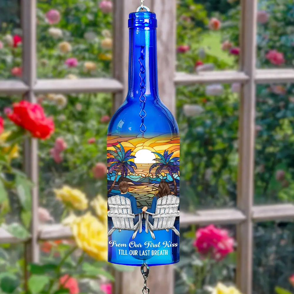 You And Me We Got This - Personalized Wine Bottle Wind Chime - Image 5