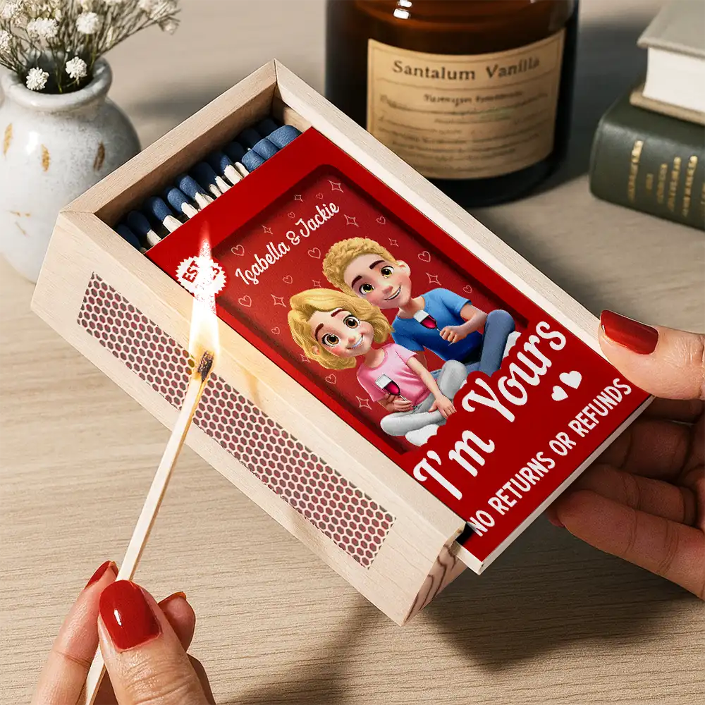 You And Me We Got This - Personalized Wooden Matchbox - Image 2