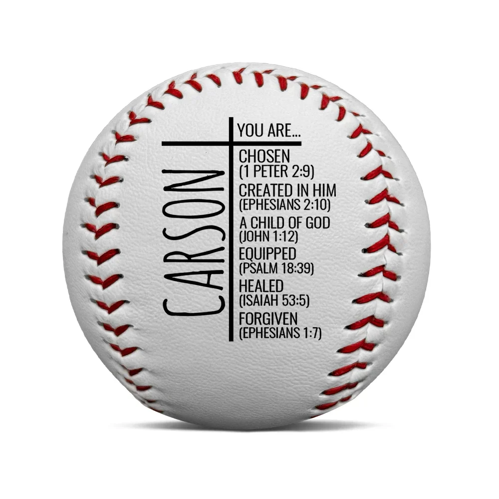 You Are Chosen Christian Baseball - Personalized Baseball, Softball - Image 2
