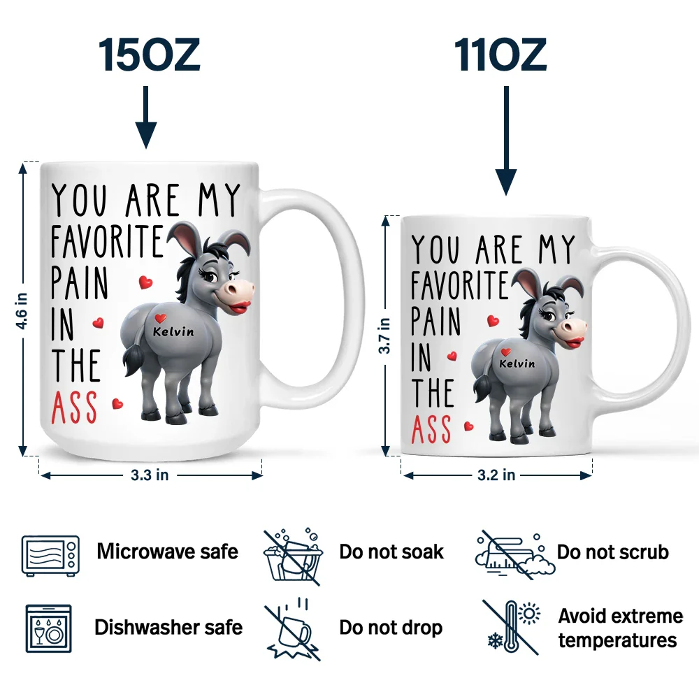 You Are My Favorite Pain - Personalized Mug - Image 5