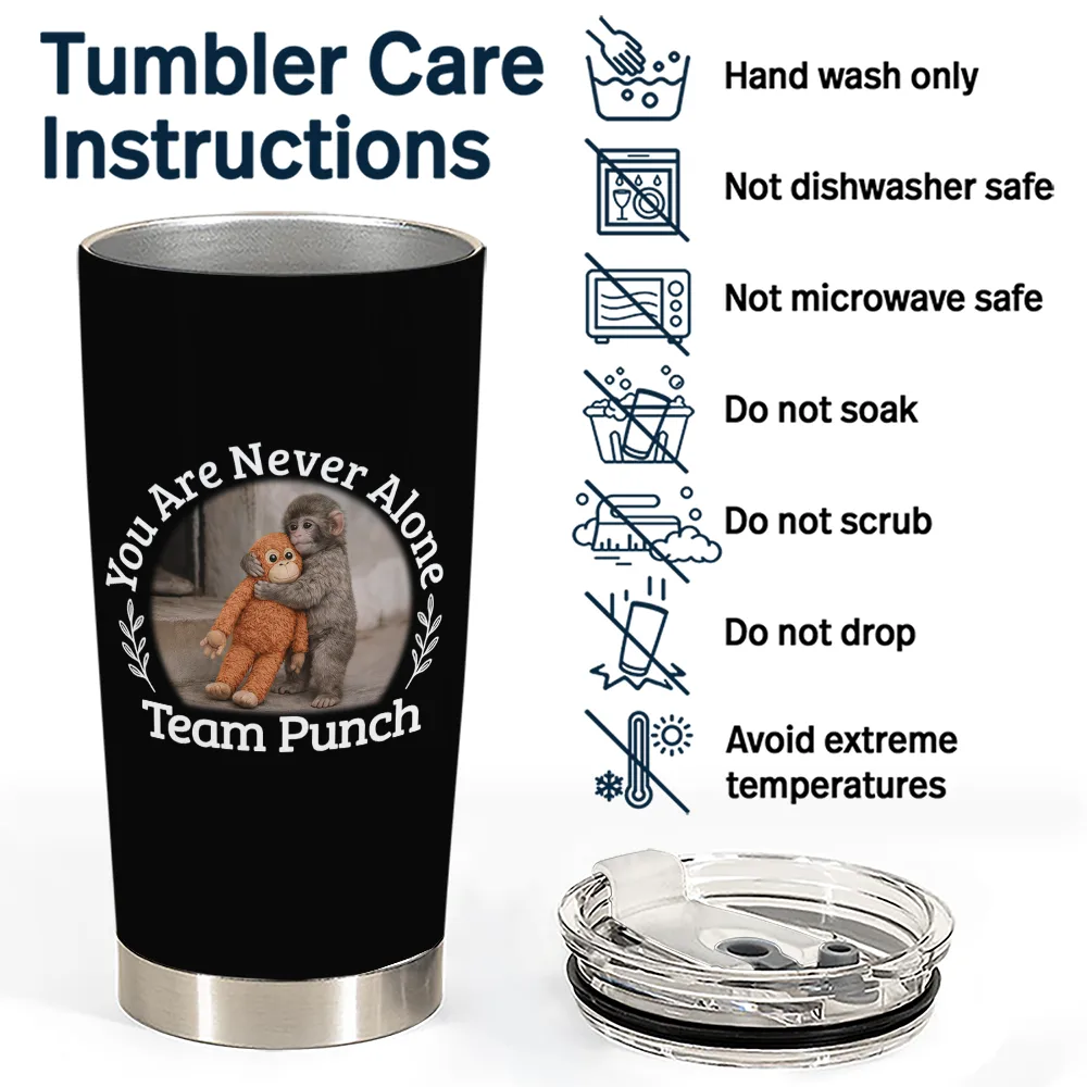 You Are Never Alone Team Punch - Personalized Tumbler - Image 5
