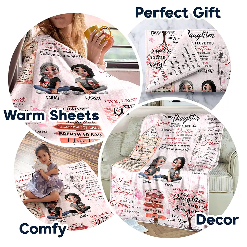You Are The Happiness In My Life - Personalized Fleece Blanket, Sherpa Blanket - Image 8