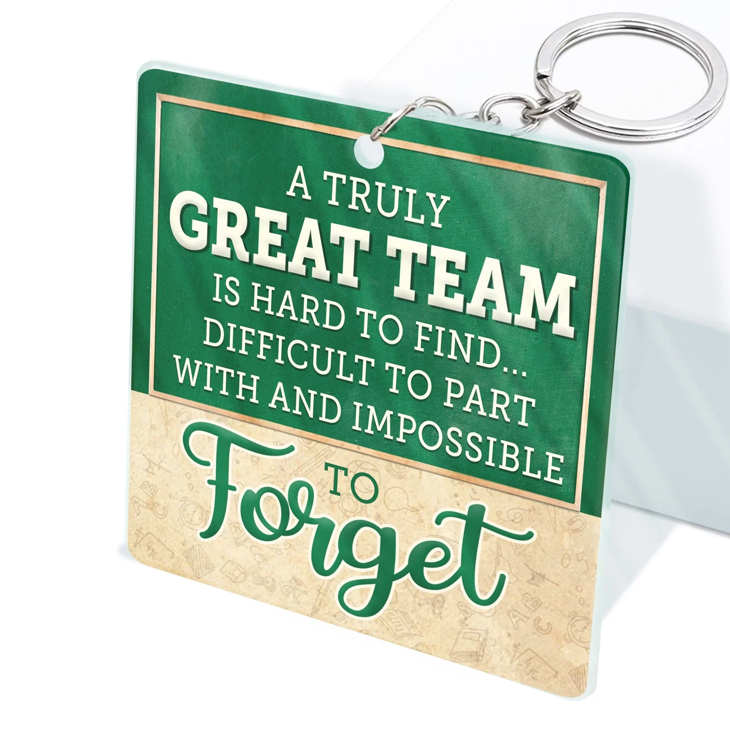 You Are The Reason I Don't Punch People At Work Teacher - Funny, Anniversary, Birthday Gifts For Colleagues, Coworker, Besties - Personalized Custom Acrylic Keychain - Image 2