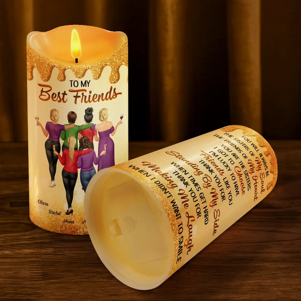 You Are The Sister I Got To Choose 3D Effect - Personalized Flameless LED Candle - Image 4