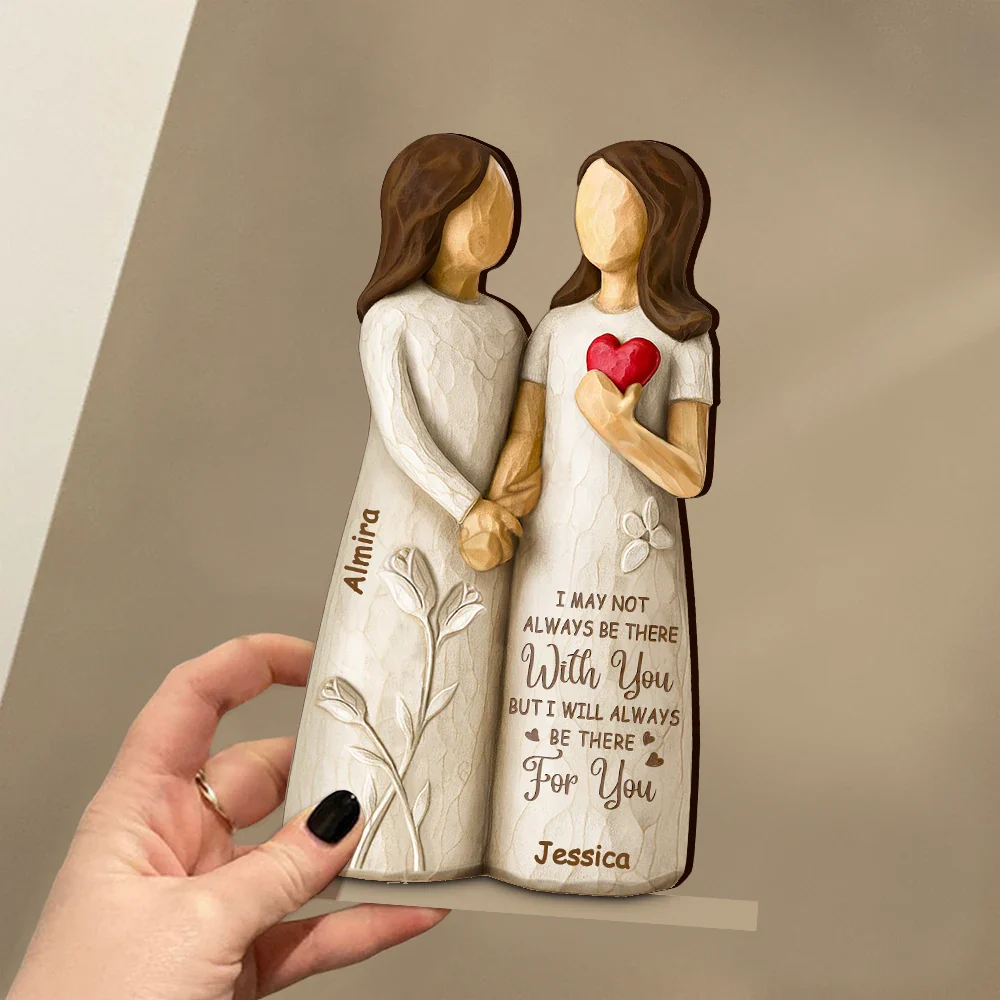 You Are The Sister I Got To Choose - 3D Inflated Effect Printed, Personalized Custom Shaped 2-Layered Wooden Plaque - Image 3