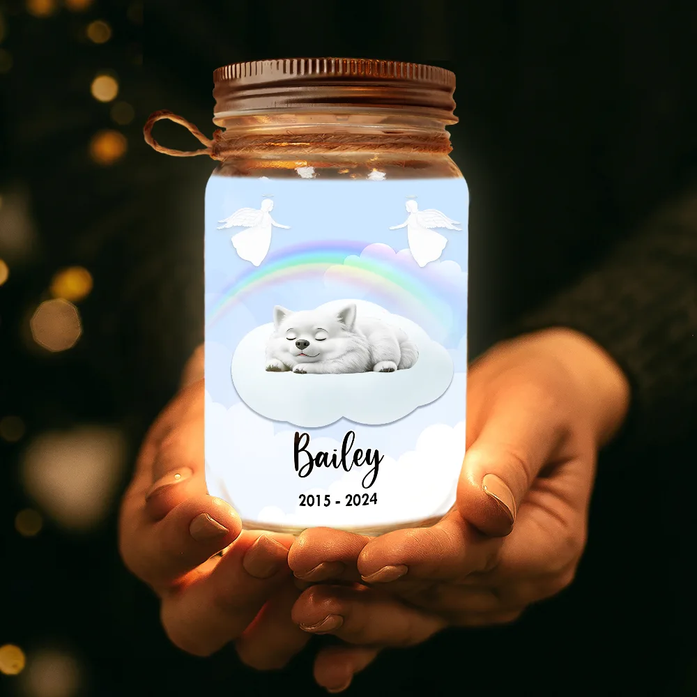 You Have Left My Life But You Will Never Leave My Heart - Personalized Mason Jar Light - Image 3